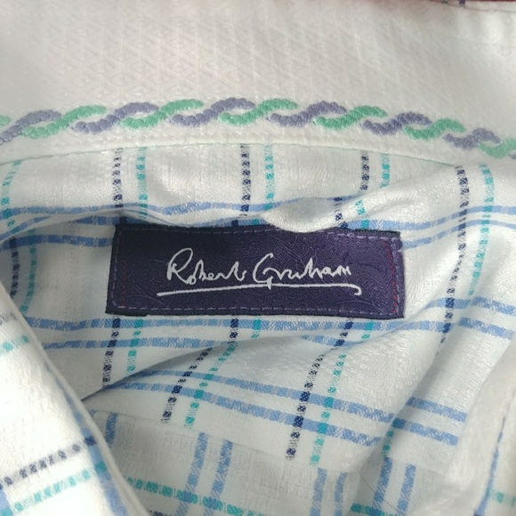 Robert Graham Button Down Plaid Shirt - Picture 5 of 6